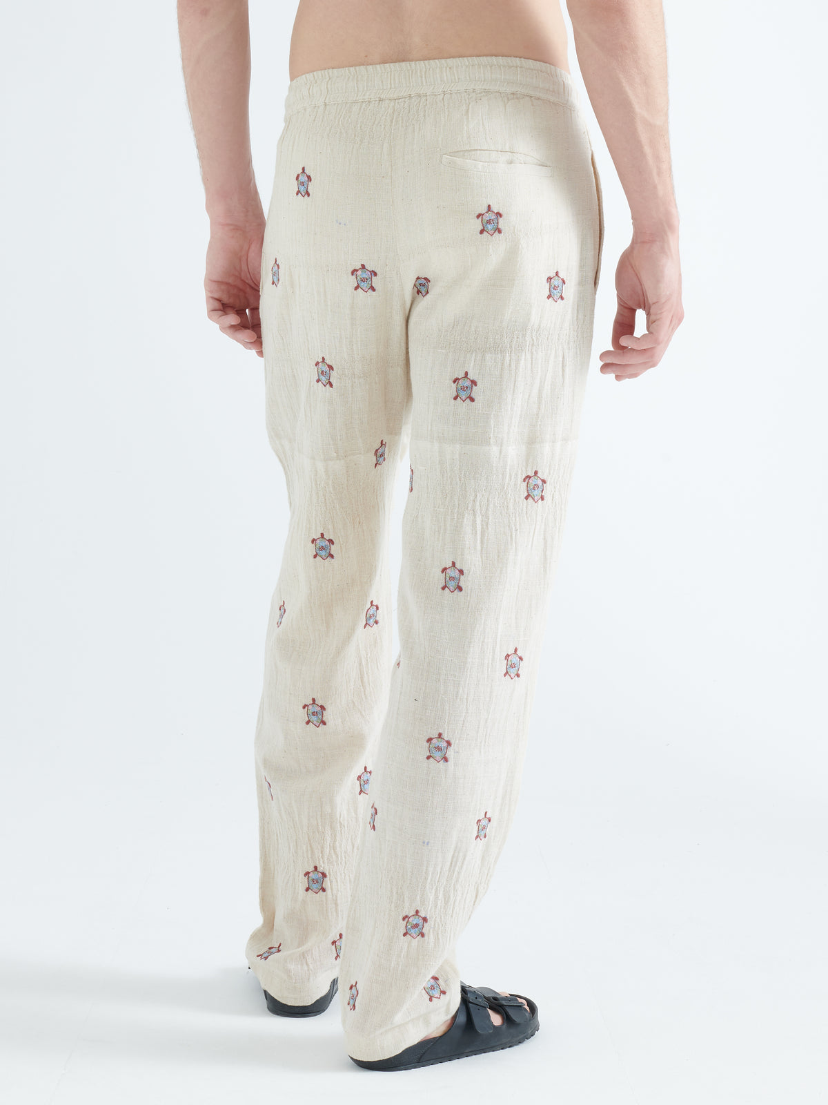 Malibu Cotton Trousers in Cream