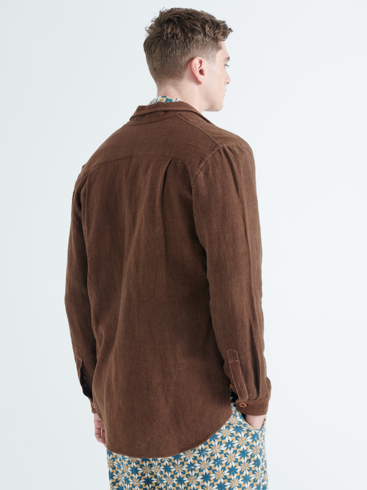 Vale De Lobo Cotton Jacket in Brown