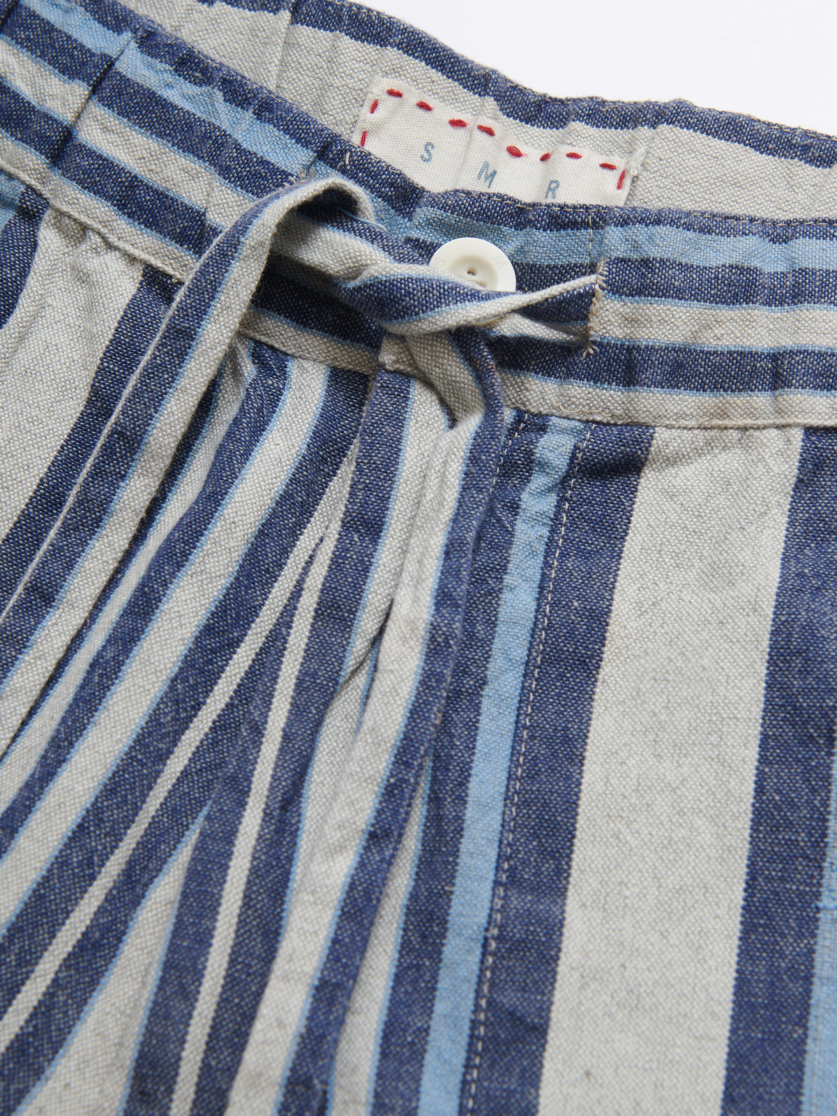 Es Cubells Cotton Shorts in Blue Stripes