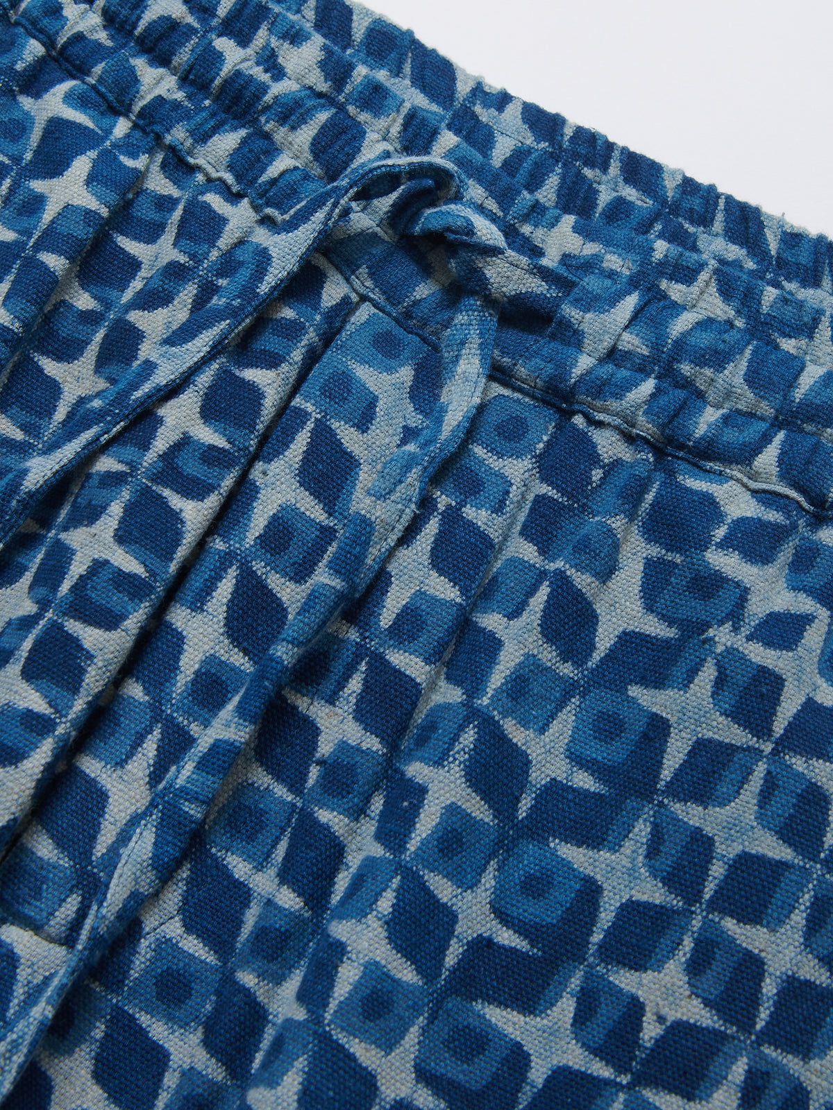 Malibu Organic Cotton in Blue Block Print