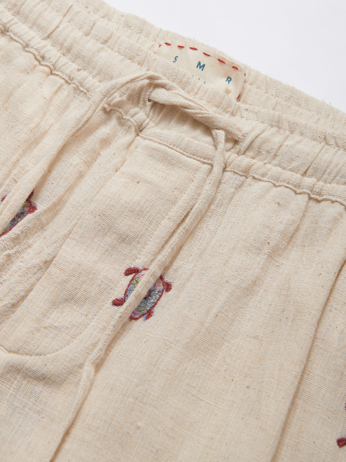Malibu Cotton Trousers in Cream