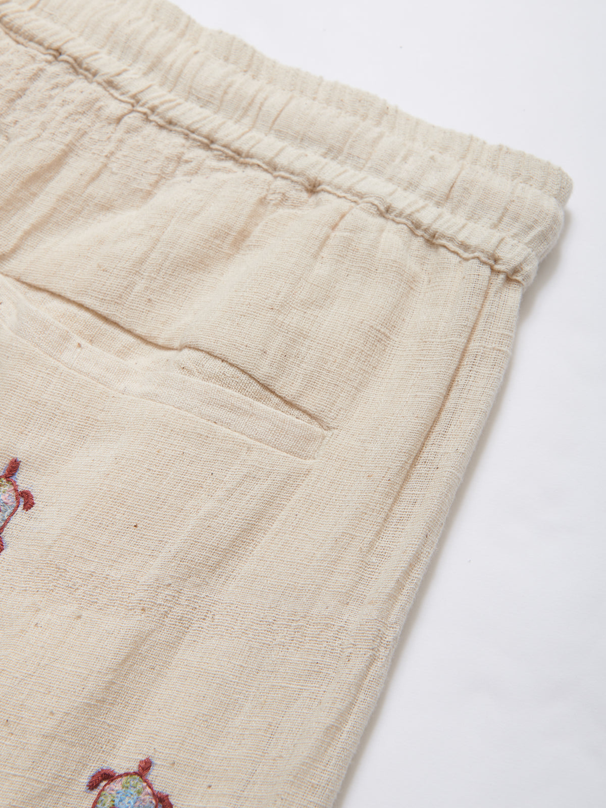 Malibu Cotton Trousers in Cream