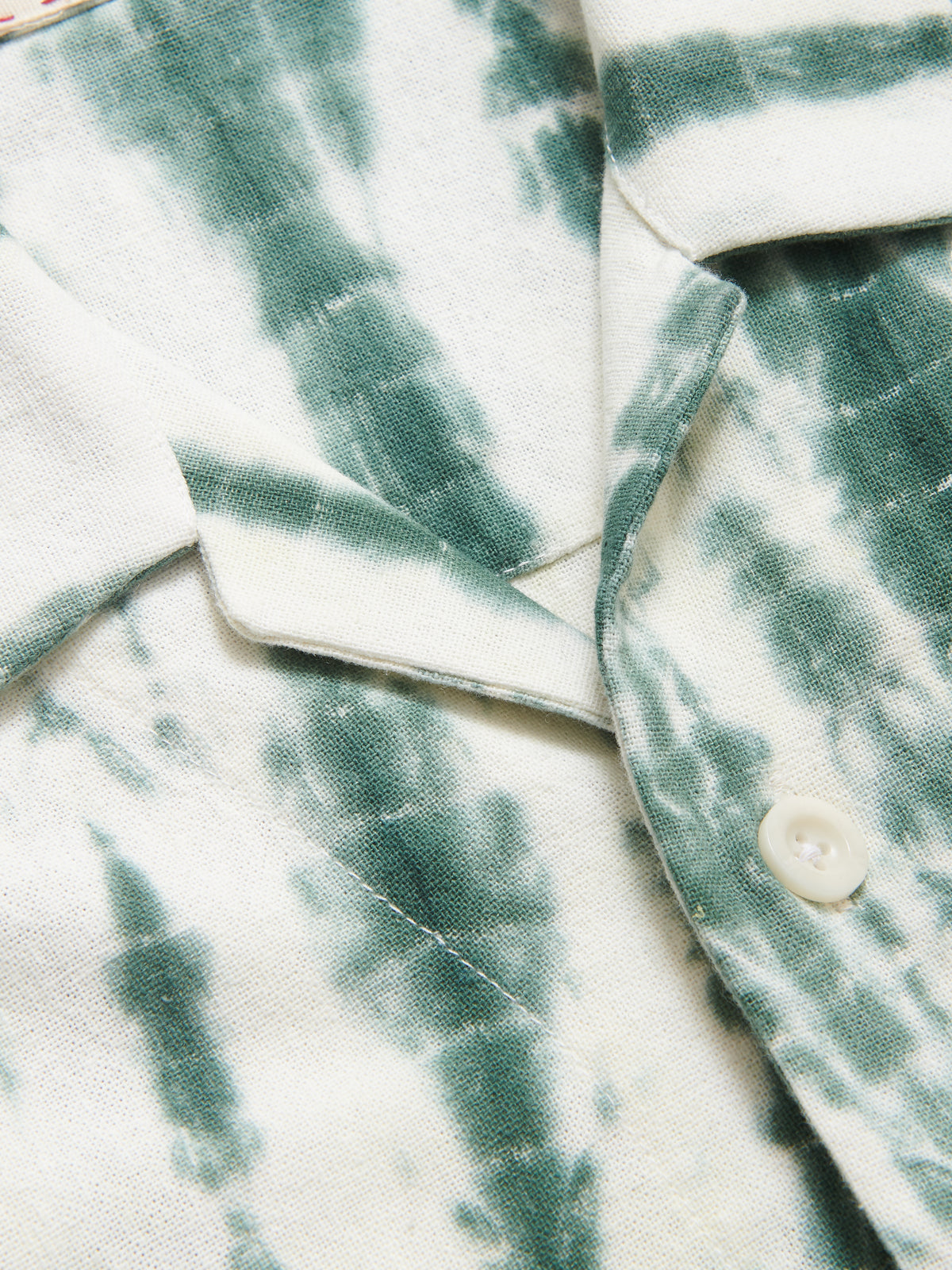 Paraiso Cotton Shirt in Green Tie-Dye
