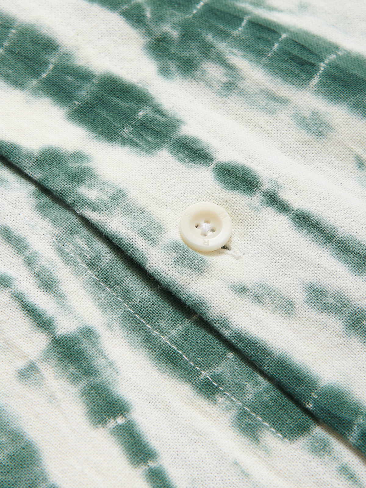 Paraiso Cotton Shirt in Green Tie-Dye