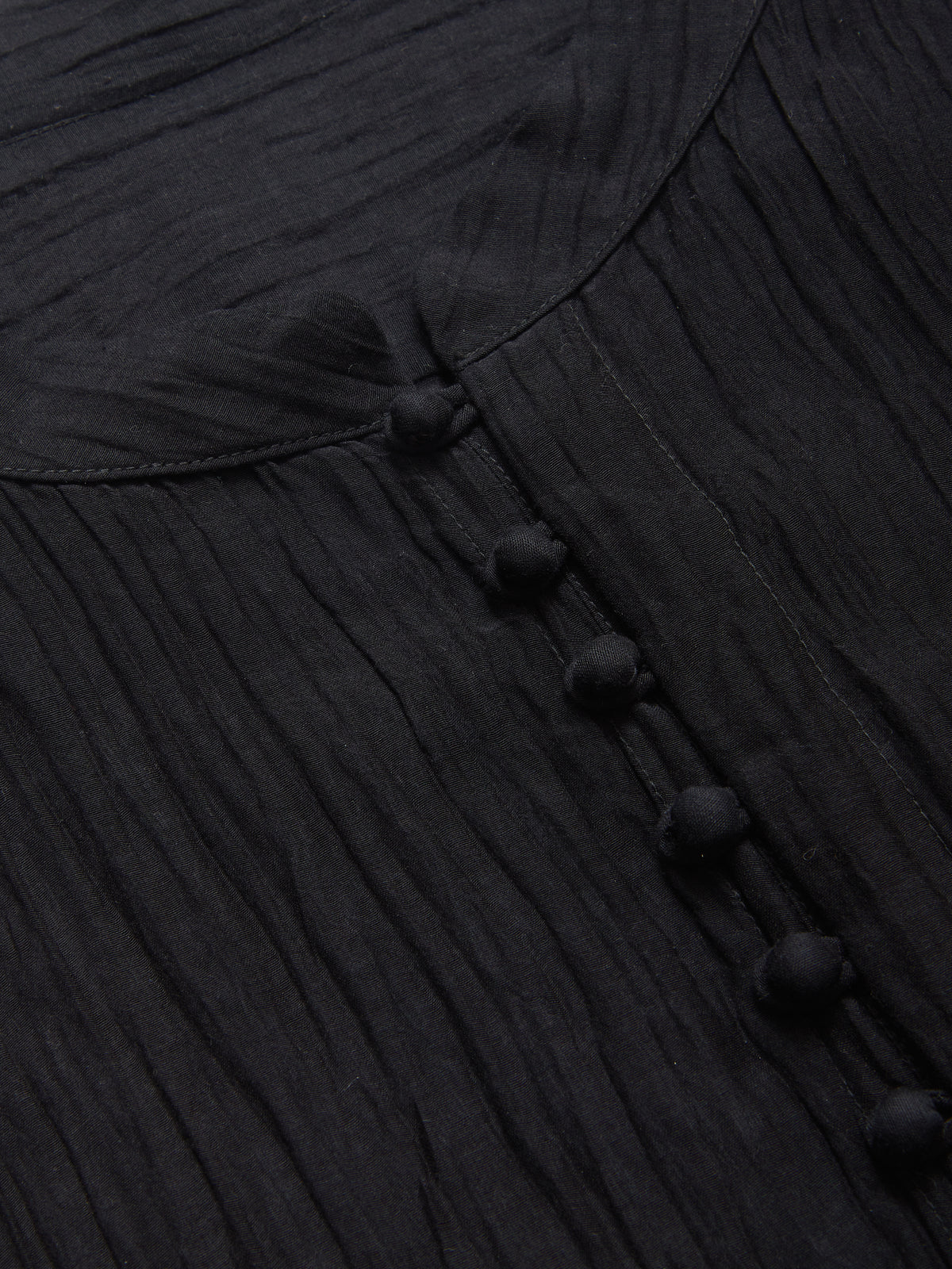 Yves Cotton Silk Shirt in Black