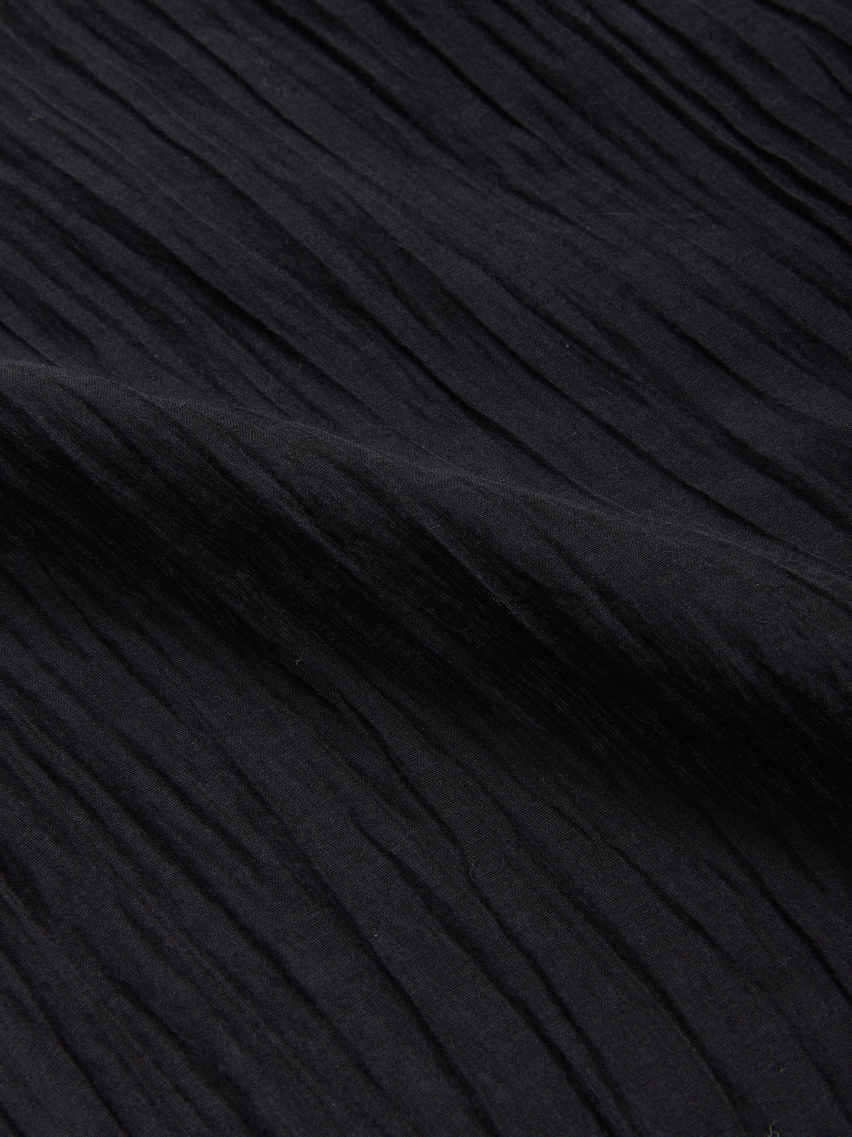 Yves Cotton Silk Shirt in Black