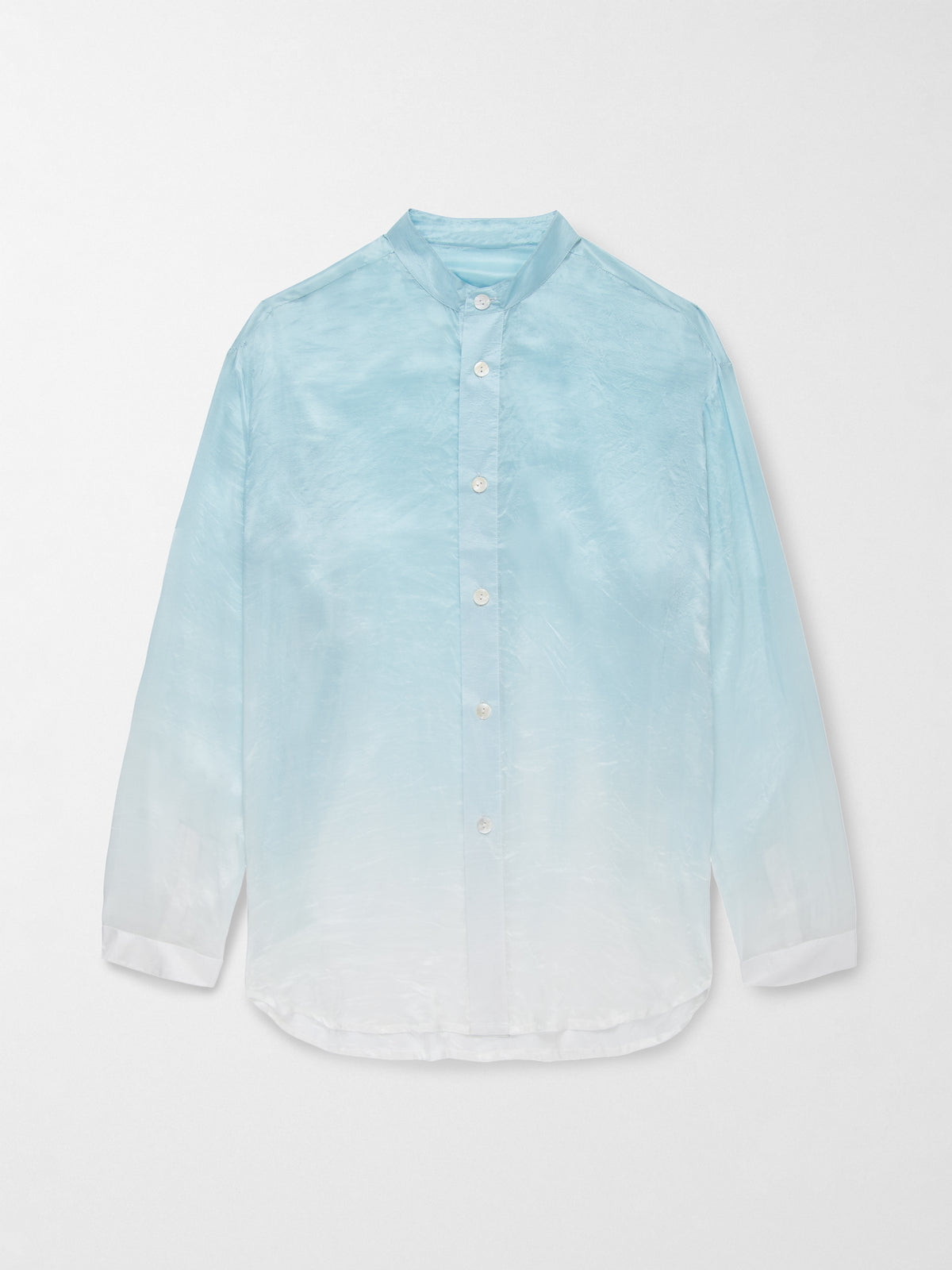 Tulum Silk Shirt in Blue Ombre