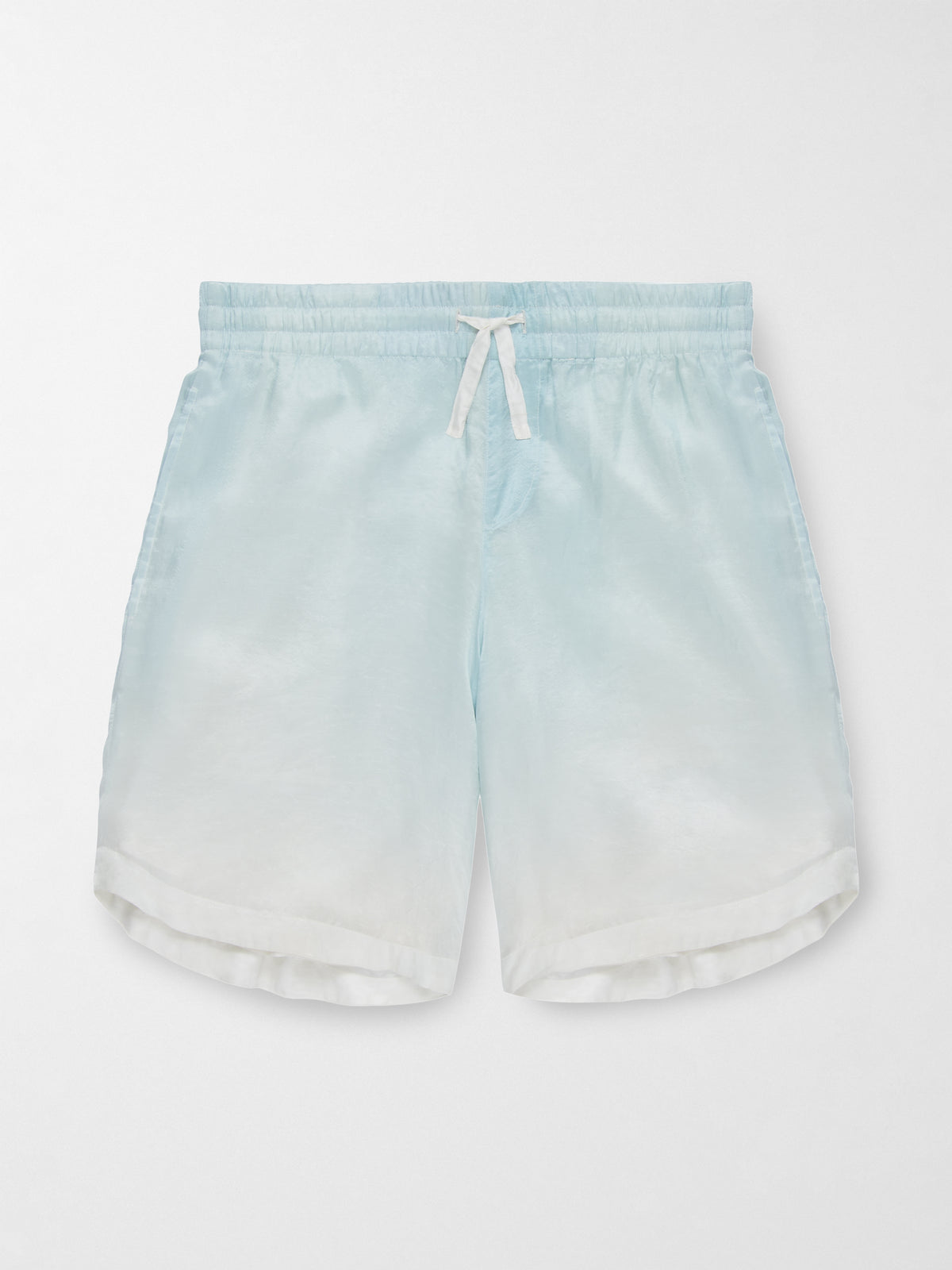 Hiri Silk Shorts in Blue Ombre