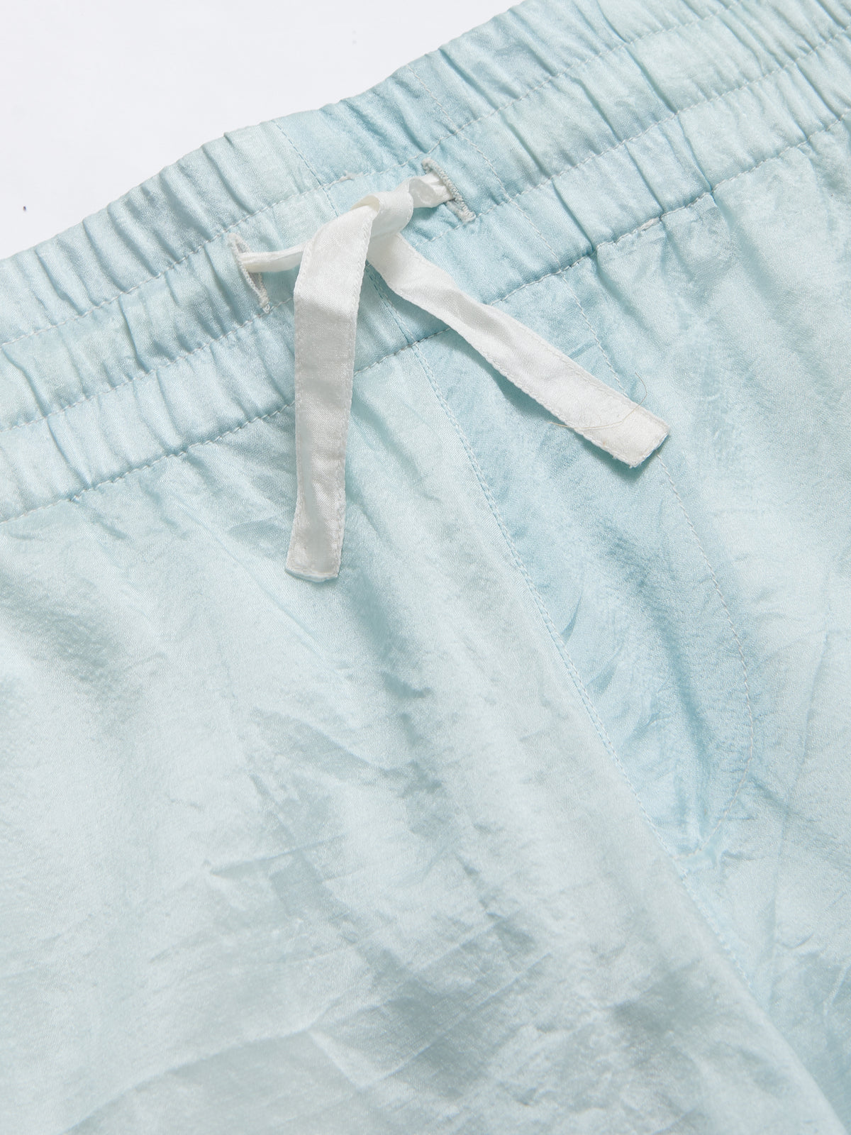 Hiri Silk Shorts in Blue Ombre