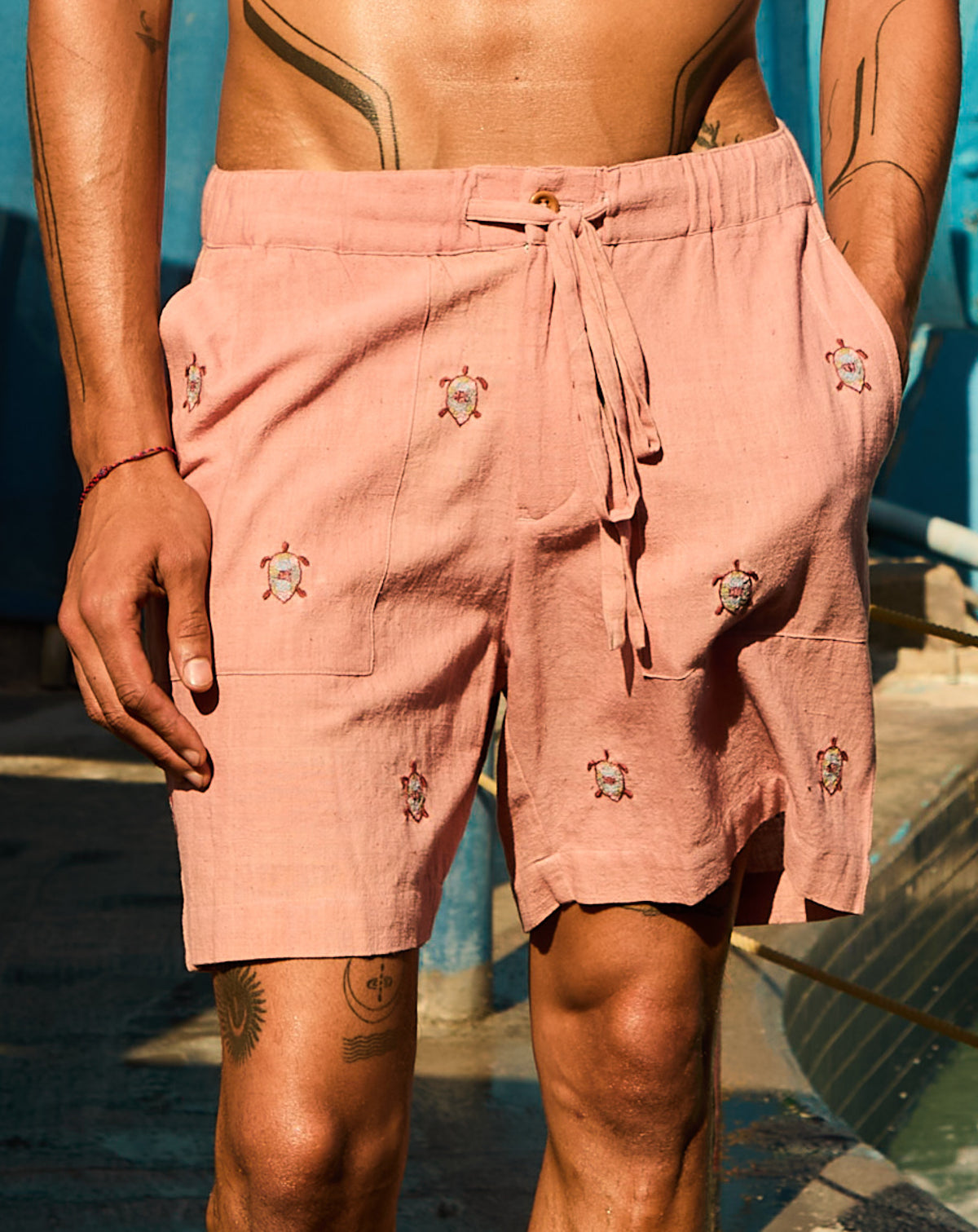 Es Cubells Organic Cotton Shorts in Raspberry Pink