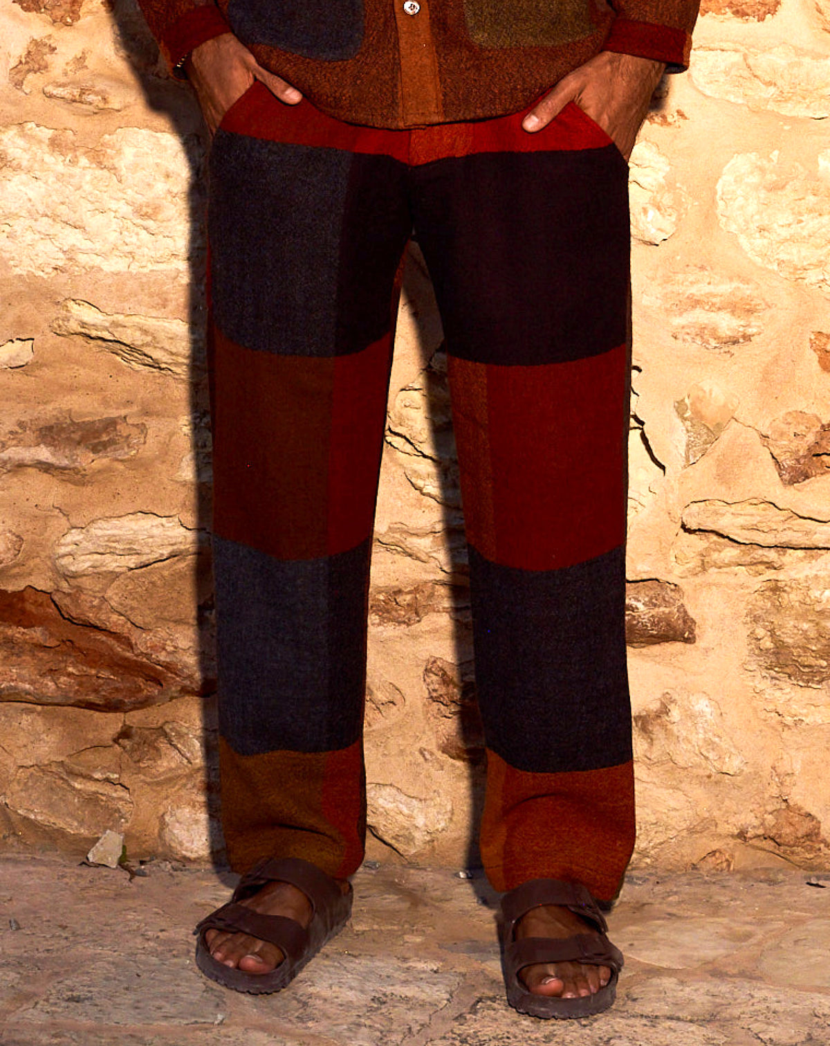 Jumeirah Wool Trousers in Orange