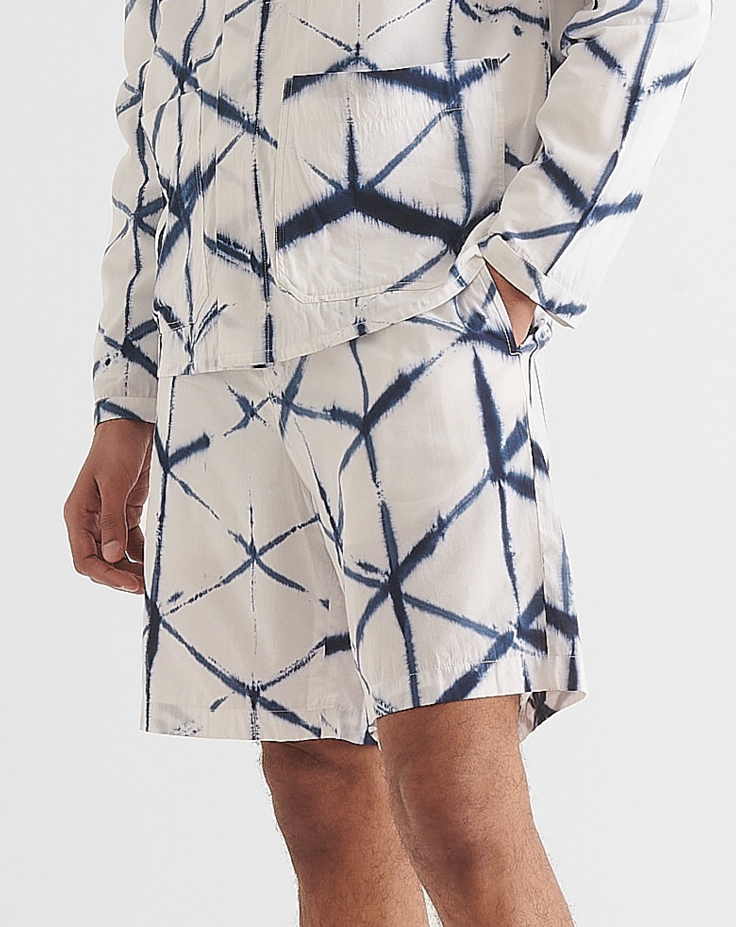 Leeward Shorts in Sapphire and White Tie-Dye