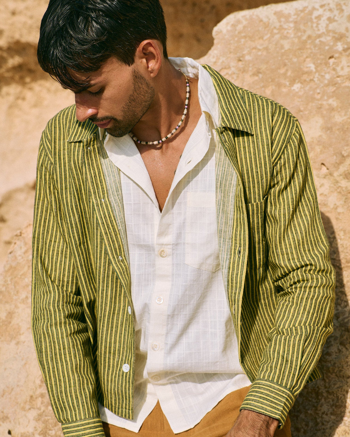 Enamorados Cotton Shirt in Moss Green