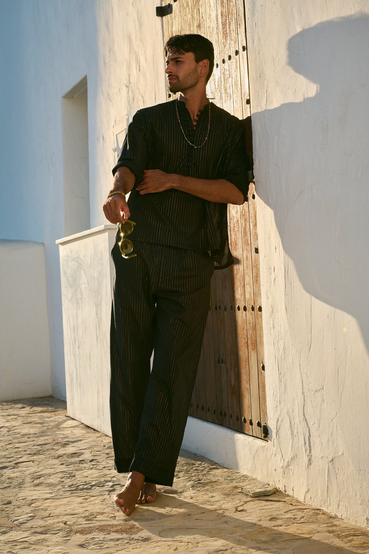 Malibu Organic Cotton Trousers in Sunset Glow