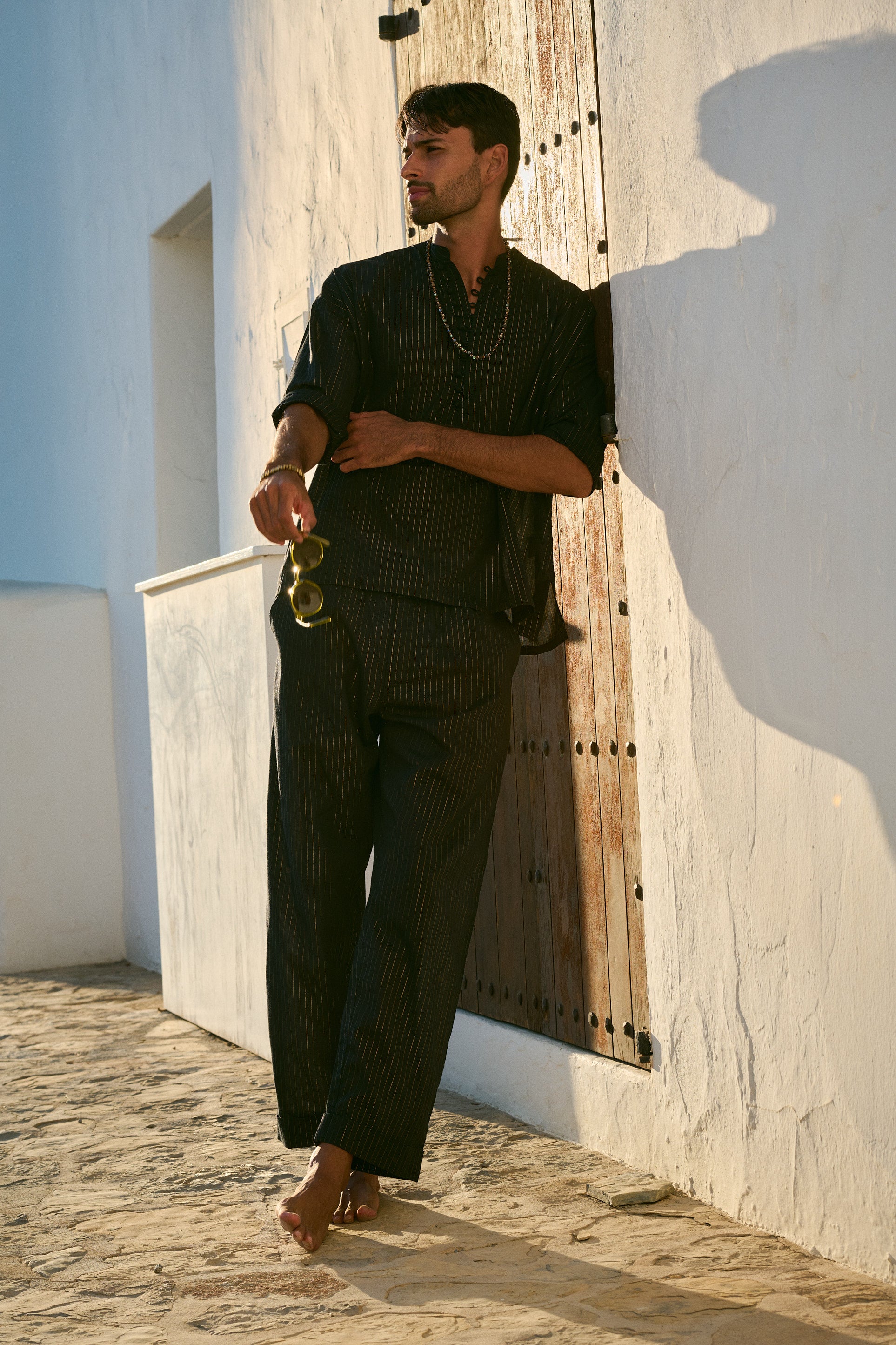 Malibu Organic Cotton Trousers in Sunset Glow