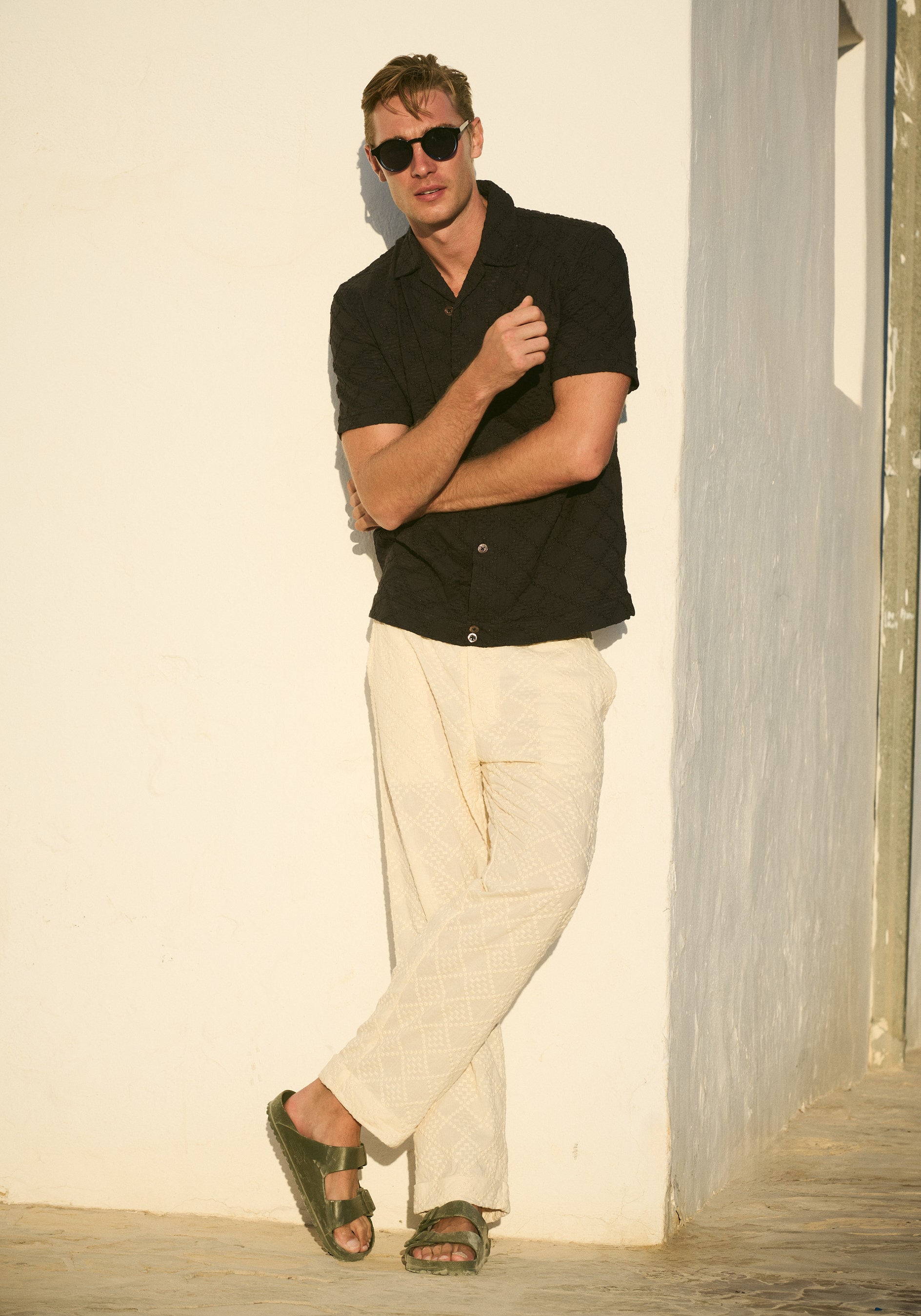 Malibu Organic Cotton Trousers in Ethereal