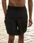 Hiri Cotton-Silk Shorts in Black