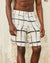Hiri Silk Shorts in White and Black