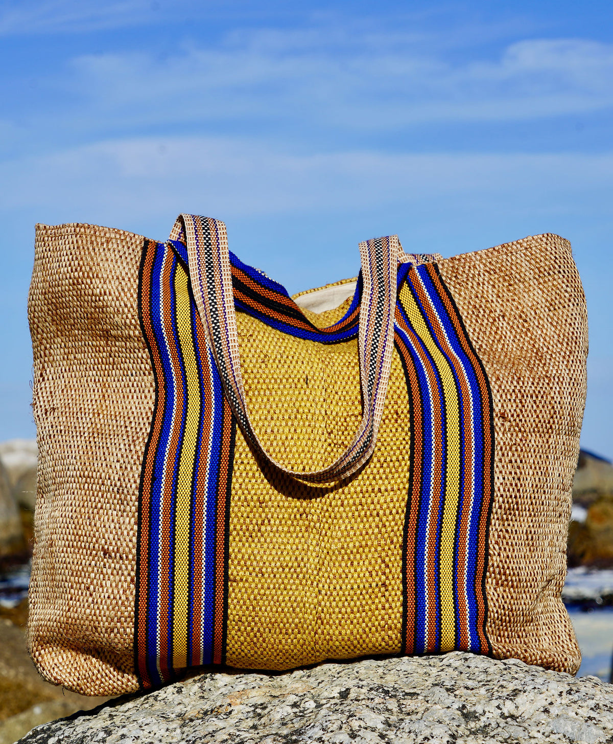 Augustus Bag In Blue &amp; Yellow Multi