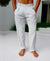 Bondi Trousers in Light Blue and Ivory