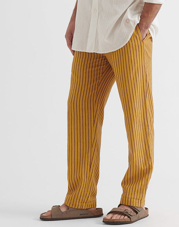 Malibu Trousers in Yellow and Red