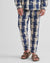 Carbo Trousers in Blue and Ivory Check